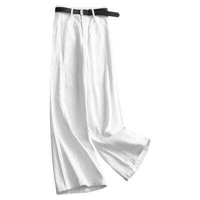 宽松直筒裤百搭阔腿裤女裤牛仔裤