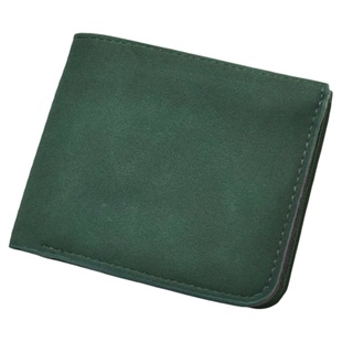 日本米拉MUL翻毛皮钱包大容量钱夹多卡位证件卡包磨砂学生银包男