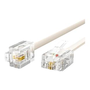 秋叶原Q-102两芯电话线纯铜座机传真机ADSRJ11电话延长成品跳线