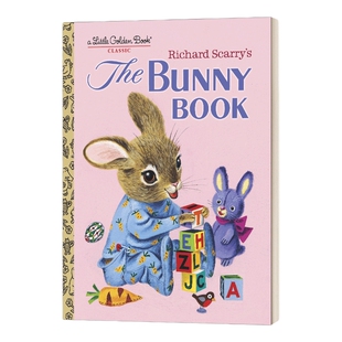 英文原版 Richard Scarry's The Bunny Book Little Golden Book 理查德·斯卡里的兔子之书 兰登书屋精装小金书 英文版 进口英语