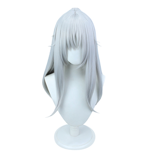 思越 崩坏 星穹铁道 景元cos假发 仿真头皮 虎口夹双马尾 银灰