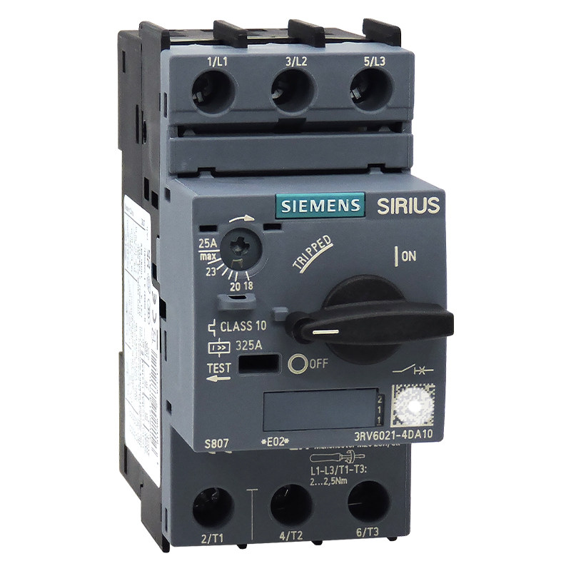 正品西门子马达保护开关3RV6021-4AA10 BA CA DA FA15 电机断路器
