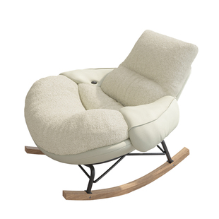 蛋壳摇摇椅大人躺椅阳台家用单人休闲椅客厅轻奢逍遥椅懒人沙发椅