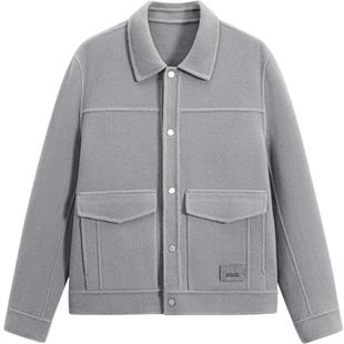 GXG男装 多色高雅翻领短大衣 2023年冬季品GEX10629414