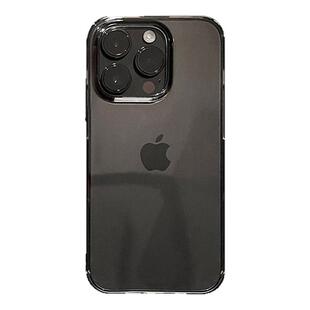 黑色手机一定要尝试的黑灰透明壳苹果15PROMAX高级17黑灰壳14适用iphone16Pro手机壳mini潮12/11情侣xr软壳13