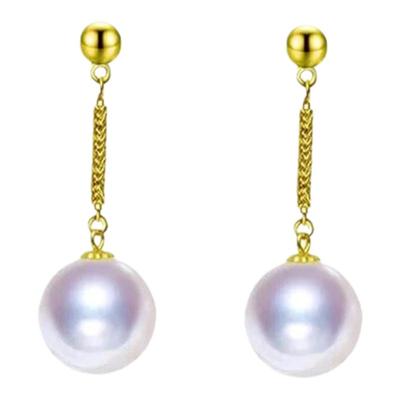 18k进口耳挂蜜蜡diy配件金豆豆