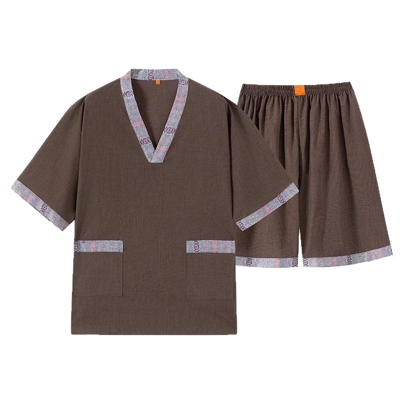 苎麻高档汗蒸服男女桑拿足疗店