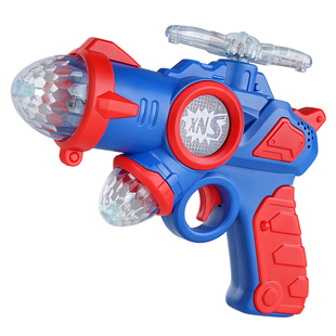 投影声光玩具枪男孩音乐6小孩子4宝宝2岁3儿童电动冲锋突击手小枪