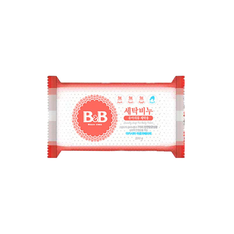 韩国BB保宁皂宝宝专用婴幼儿洗衣皂洋槐香6块植物抗菌去污尿布