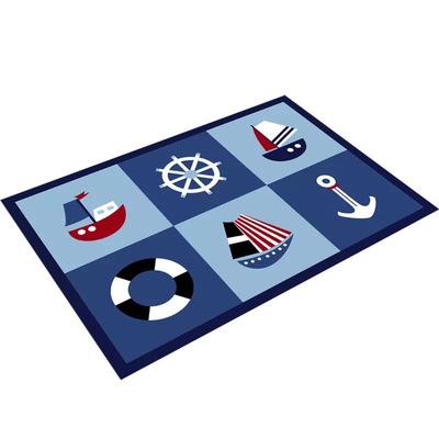 幼儿园教室读书角地垫定制logo