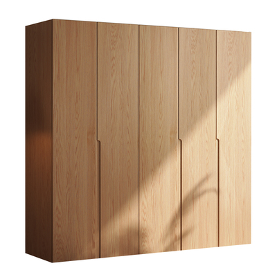 橡木衣柜子家用卧室包安装原木风