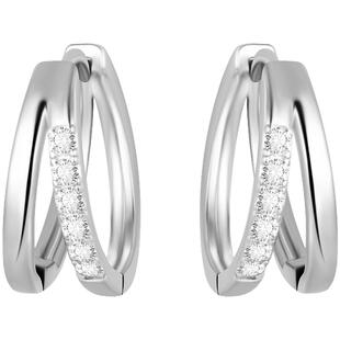 925纯银针双层圆圈耳环女精致小众设计素圈耳钉气质高级感ins耳饰