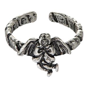 Nuef “Alle Sirene”系列 祝祷好运小天使开口戒指原创设计指环