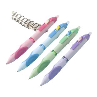 蝴蝶握热可擦按动中性笔 黑晶蓝墨蓝0.5mm小胖杆矫正姿势同济大学教授共同开发K5301中小学生写字纠错