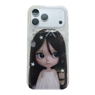 少女心日韩风可爱芭比娃娃适用苹果17Pro手机壳带挂绳iphone16promax新款15Pro女16全包16Pro防摔17保护套15