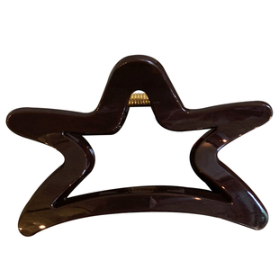 甜酷高级感洋气时尚 镂空五角星抓夹大号发量大盘发发抓鲨鱼夹