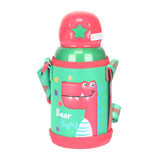 BEAR BENS熊本士魔法杯316不锈钢双盖保温杯儿童保温杯带吸管