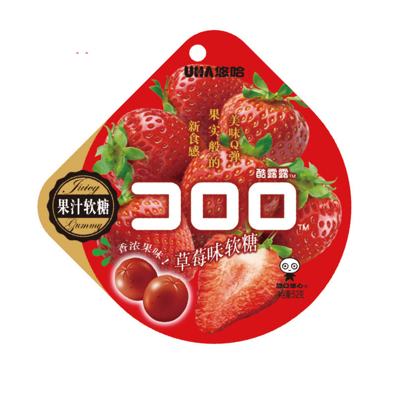 日本零食悠哈COO UHA酷露露 果汁软糖 味觉糖果 喜糖40g/52g