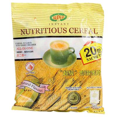 新加坡牛奶麦片超级速溶Super