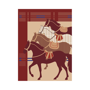 骧云行入户皮革地垫中古风马年新款入户门脚垫进门防滑耐脏门垫