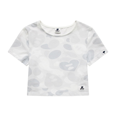 BAPE SS26 APEE by A BATHING APE迷彩正肩短款女装T恤辣妹甜辣