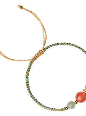 莲花上岸手链南红玛瑙转运珠手绳