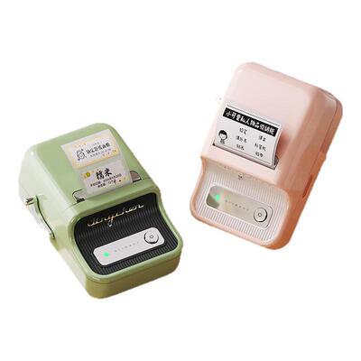 精臣B21家用大尺寸标签打印机厨房收纳黑白简笔画手账素材贴纸防水手持便携式热敏蓝牙姓名贴小型不干胶标签