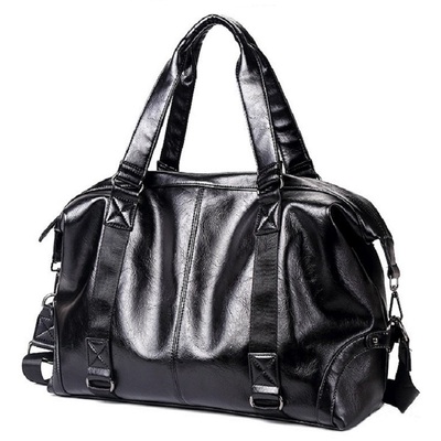 男士大容量商务牛皮单肩旅行包