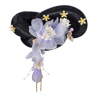 儿童古装头饰假发可爱女童汉服造型头饰套装简单百搭古风发髻发饰