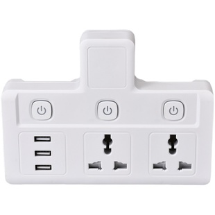 英规港式多功能插板usb插座英标港版插头面板一转三无线转换器
