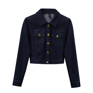 【港岛往事】小娜椒小个子秋季牛仔短款外套时尚半身裙裤子套装女