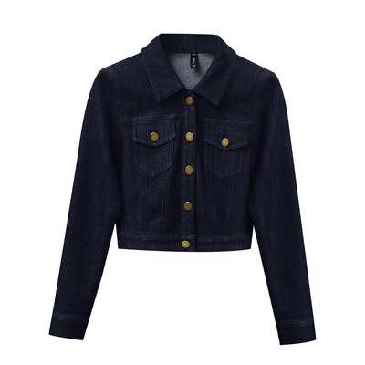 【港岛往事】小娜椒小个子秋季牛仔短款外套时尚半身裙裤子套装女