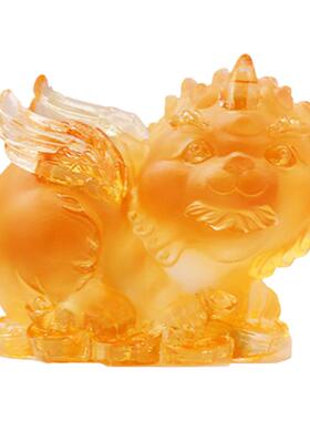 古法琉璃摆件中式办公室工艺品