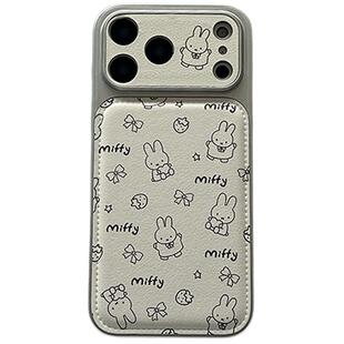 可爱卡通少女米菲兔带挂绳适用苹果17Promax手机壳iphone16pro新款15pro小众14pro硅胶17pro创意15pm全包镜头