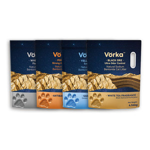 VORKA猫砂矿砂土沙无尘可冲厕所