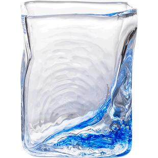 同合日本进口荒木樱子海浪杯高颜值玻璃威士忌杯轻奢高档洋酒杯