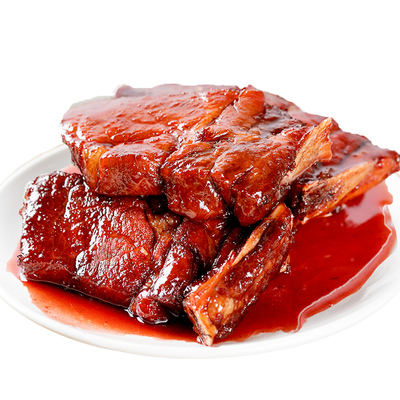 陆稿荐无锡酱排骨油面筋塞肉即食