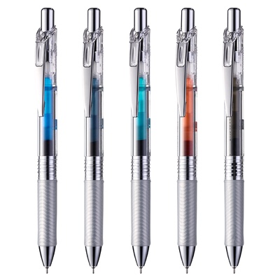 派通速干透明杆中性笔BLN75