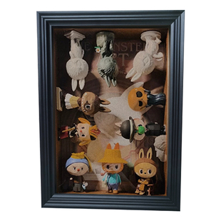 小汽车盲盒收纳展示框中空5cm立体加厚diy创意咖啡罐挂墙装饰相框