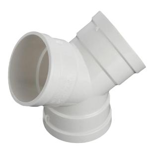 50/75/110Y型三通下水PVC配件排水管道连接160排风管换气丫型接头