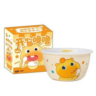 言仓水豚噜噜餐具套装可爱卡通碗盘勺子强化陶瓷生日礼物