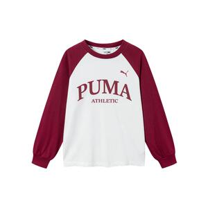 PUMA彪马儿童长袖T恤运动风字母印花