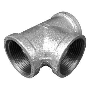 镀锌内丝三通铸铁螺纹丝扣接头4分6分1寸DN15水管20玛钢水暖广东