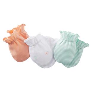 美国Carter's新生儿纯棉手套防抓脸婴儿防抓手套男女宝宝薄款透气