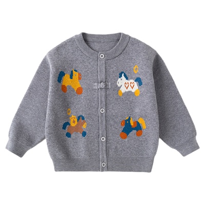 宝宝红色毛衣男童女童冬季童装