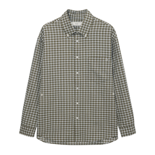 Dunst【嘟颖/白逸帆同款】2026春中性休闲宽松格纹衬衫UDSH6A115