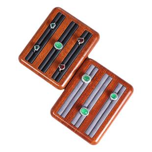 JINSKY/今仕爵高档木纹戒指盘首饰品展示架子钻石盘戒指收纳道具