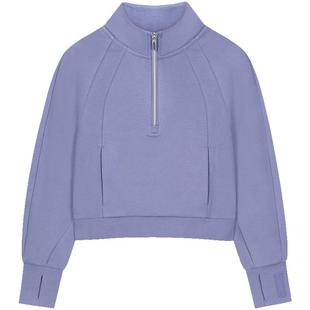 水孩儿女童卫衣25春秋冬装中大童女孩运动风套头衫休闲立领上衣