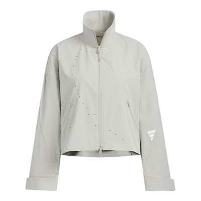 Adidas/阿迪达斯正品2025夏季女士休闲立领短款机能外套KC2718