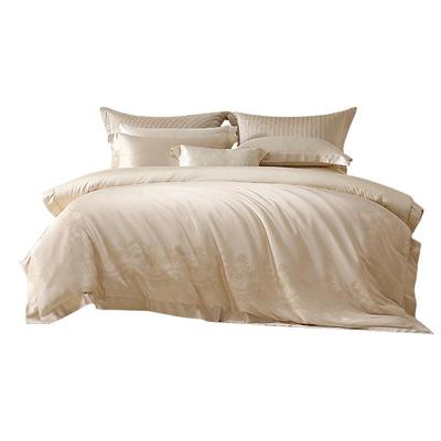 水星家纺简约轻奢提花四件套